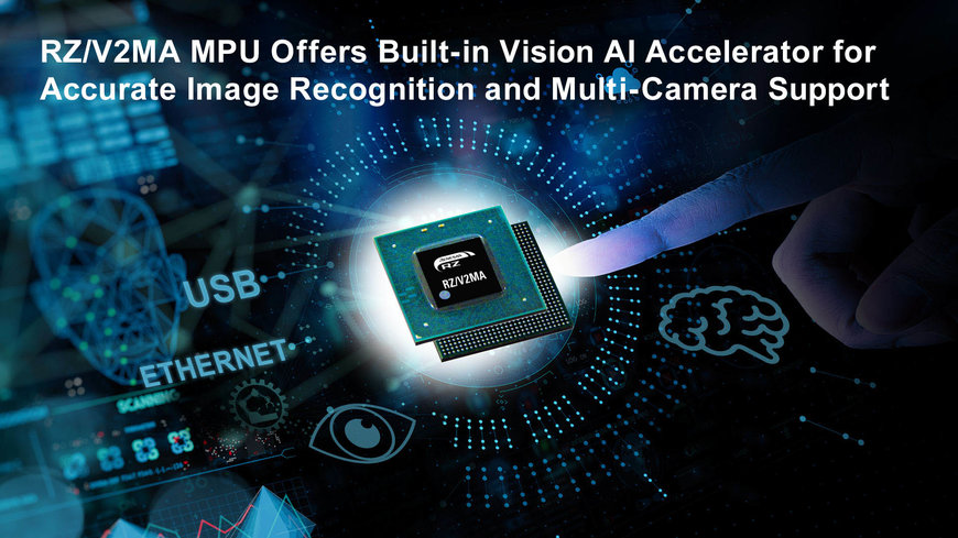 複数の外部カメラに対応し高精度な画像認識を実現する、ビジョンAIアクセラレータ内蔵MPU「RZ/V2MA」を発売